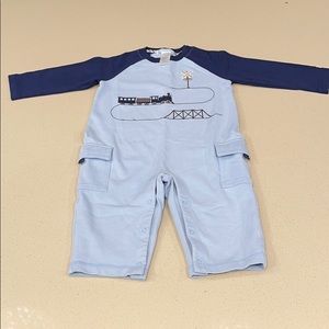 Janie And Jack Baby Railroad crossing 1 Piece